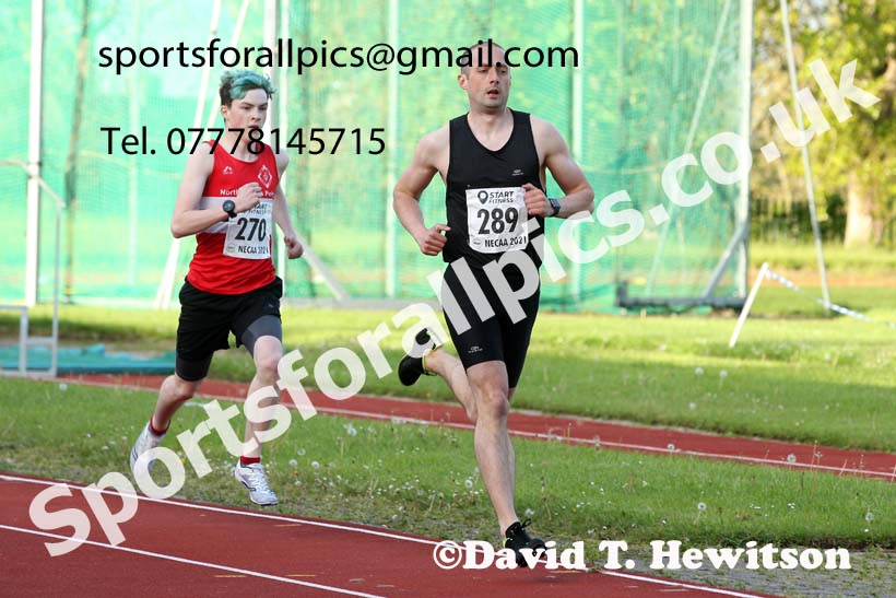 800 metres, 2021 North East Grand Prix No. 2, Monkton, Wednesday, May 19th. Photo: David T. Hewitson/Sports for All Pics